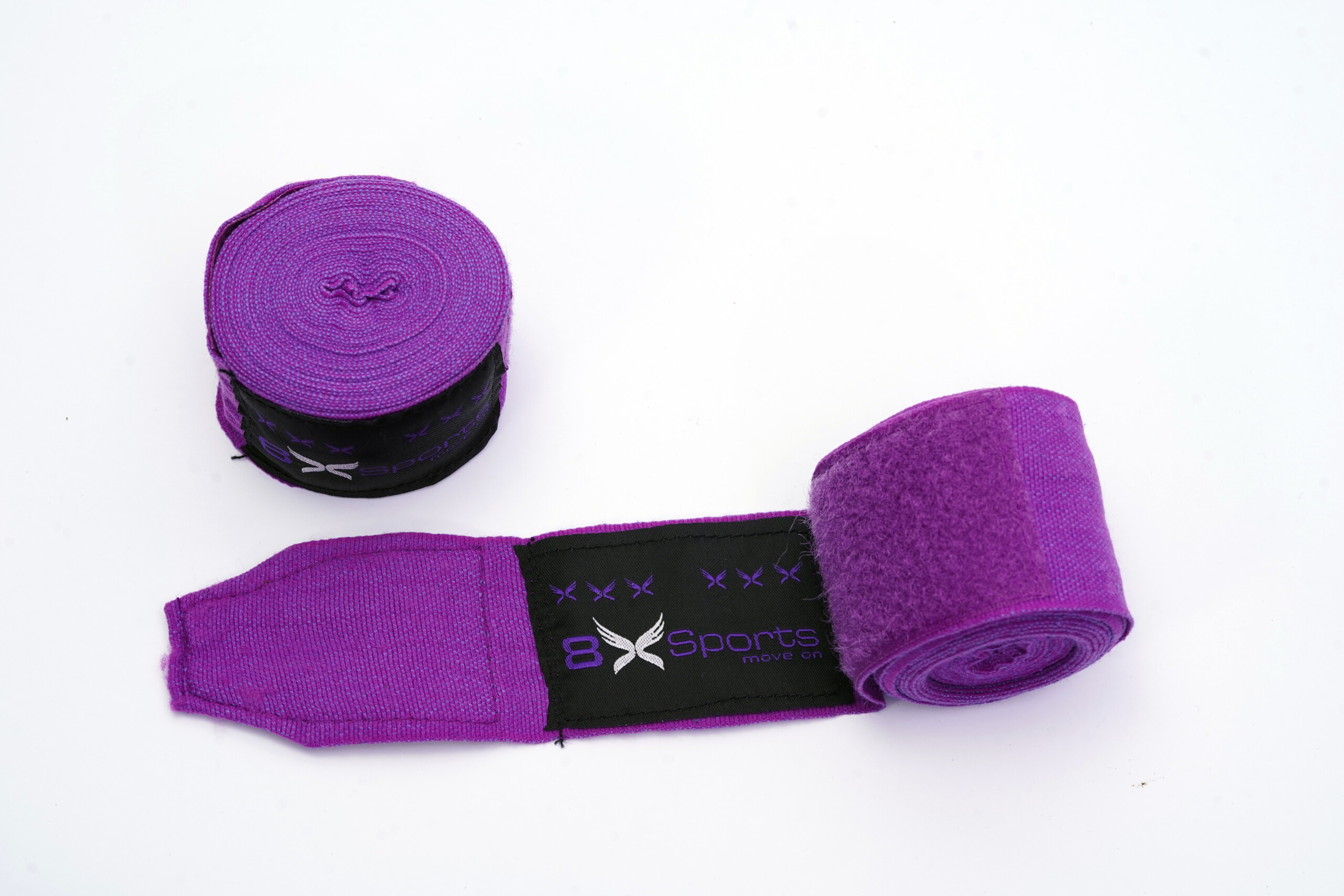 Hand Wraps Boxing 4 5 Meter Elasticated Purple Hand Wrap 8xsports